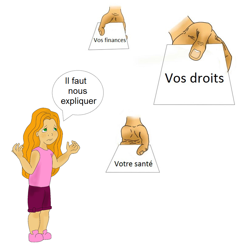 illustration de l'article 3 : Dans notre établissement, tout le monde a le droit d'être informé.
