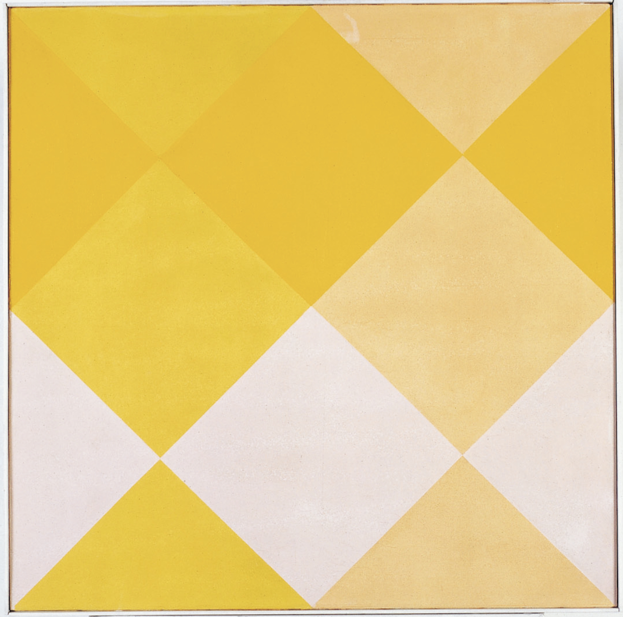 Feld aus hellen Durchdringungen nr.S141, 1966-1967, Huile sur toile, 81,5 x 81,5 cm par Max Bill