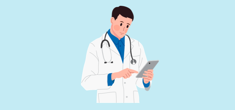 illustration d'un médecin lisant vos résultats