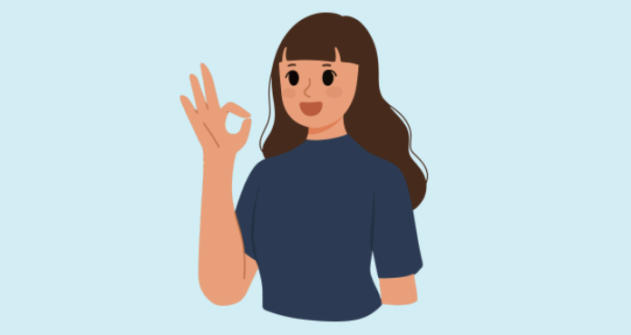 illustration d'une femme qui a fait le dépistage et qui est contente