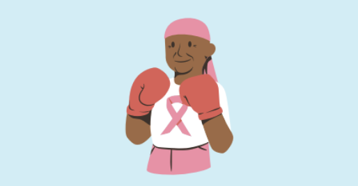 illustration du combas contre le cancer